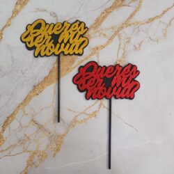 Topper Goma Eva ¿Querés ser mi novia? x3u.