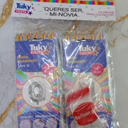 Set de Globos Frase Querés Ser mi Novio/a 16"