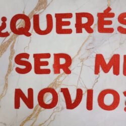 Banderín Goma Eva ¿Querés ser mi novio/a?