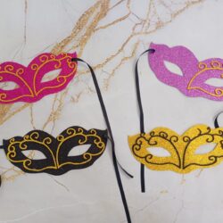 Antifaz Goma Eva Liso con Firuletes x3u.