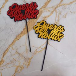 Topper Goma Eva ¿Querés ser mi novio? x3u.