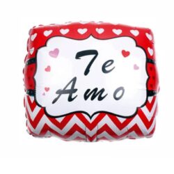 Globo Te Amo Cuadrado 18" x5u.
