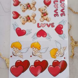 Plancha de Stickers San Valentin