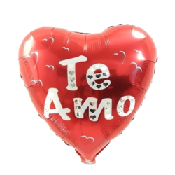 Globo Te Amo Rojo 18" x5u.