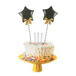 Topper Globos Estrella Metalizada x2u.