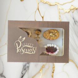 Cajas Porta Huevo Línea Chocolate x5u.