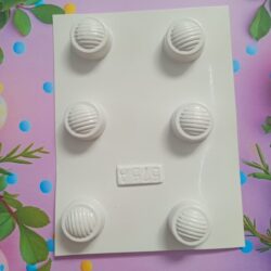 Molde Plastichok Bombón Redondo con Rayas Cod.575A x5u.