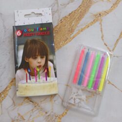 Velas Llama de Colores 6cm x6u.