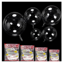 Globos Burbuja 8" (20cm) x5u.