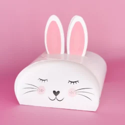 Cajas Porta Huevo Conejito de Algodón 19x19x8 x5u.