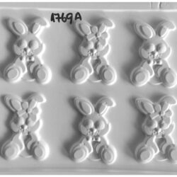 Molde Plastichok Pascuas Figuras Conejo y Coneja Cod.1769 x5u.