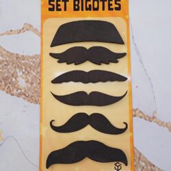 Set Bigotes Surtidos de Goma Eva x6u.