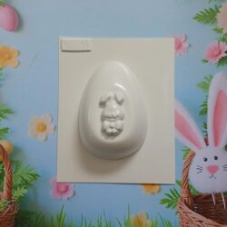 Molde Plastichok Pascuas Huevo Conejito con Moño cod.1607 x5u.