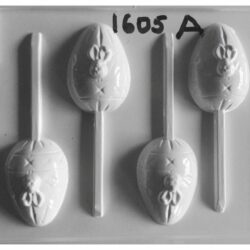 Molde Plastichok 1605 Chupetín Huevo con Conejo x5U.