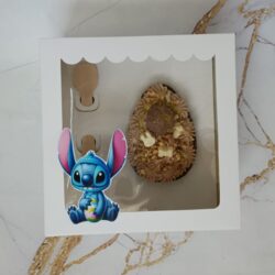 Cajas 19x19 con Portahuevo con Sticker Personajes x5u.