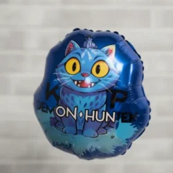 Globos Gato Azul Guerreras Kpop 15" x5u.