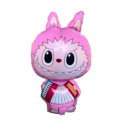 Globos Labubu Rosa 15" x5u.