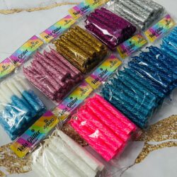Velas Torneadas con Glitter x20u.