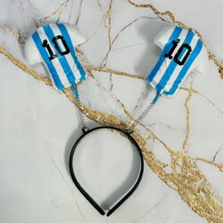 Vincha Resorte Camiseta Argentina x6u.