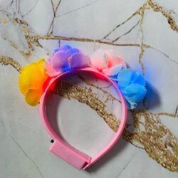 Vincha Flores de Goma Eva con Luz xU.