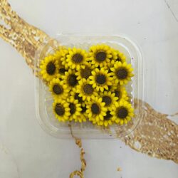 Flores de Azúcar Mini Girasoles x50u.