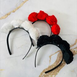 Vinchas Catrina con Flores de Papel