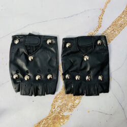 Guantes Rockero Negros con Tachas