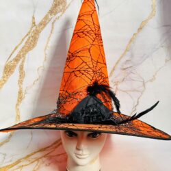 Sombrero de Bruja con Tul y Brillo xU.