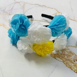 Vincha flor Argentina papel creppé xU.