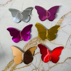 Guirnalda x10 Mariposas Metalizadas xU.