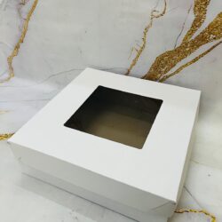 Tortera 30x30x10 con Visor y Base Blanca Reforzada x5u. cod.1040