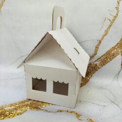 Cajas Casita con Chimenea Blanca 12,5x11x21 x5u. cod.1134