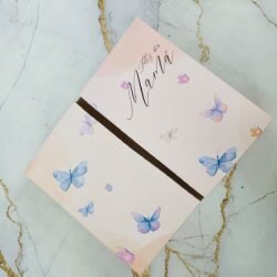 Caja Mesa Feliz Día Mamá Mariposas x5u.