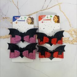 Hebillas Halloween Moño con Murciélago x2u.