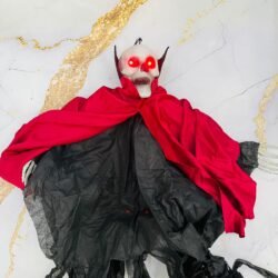 Esqueleto Vampiro Colgante con Luz y Sonido 70x50cm xU.