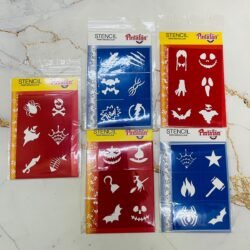 Stencil Halloween Autoadhesivo x6u.