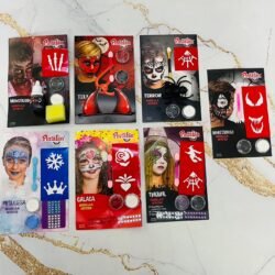 KIT MAQUILLAJE CON STENCIL HALLOWEEN