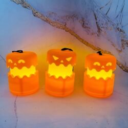Luz Led Halloween Calabazas Plegables x3u.