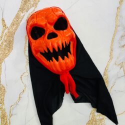 Careta Rígida Calabaza Maldita con Tela xU.
