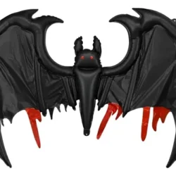 Globo Murciélago Negro y Rojo 145x71cm xU.
