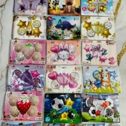 Set de Globos Personajes x 5 piezas
