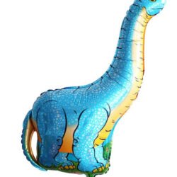 Globo Dinosaurio Celeste 100cm xU.